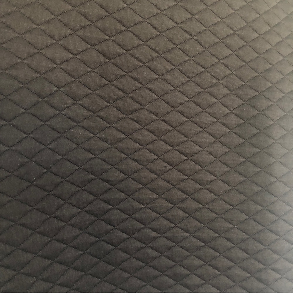 Bar III Black Crop Top with Quilted Texture and Cuffed Sleeve, Size XS - Picture 2 of 9